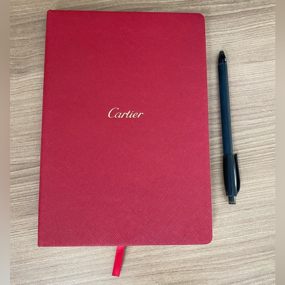 Cartier notebook with leather hardcovers - Picture 1 of 3